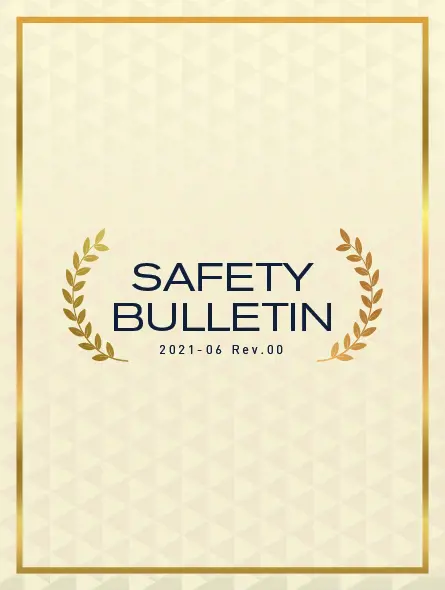 Safety Bulletin 2021-06 Rev.00
